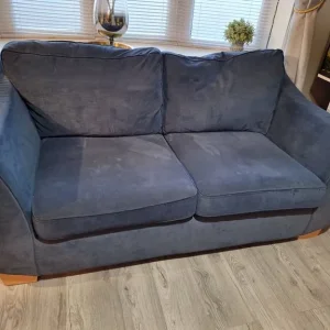 DFS 3 seater dark blue sofa