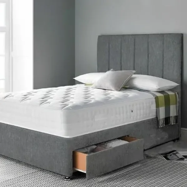 Divan Double Bed with Mattress and Drawers
