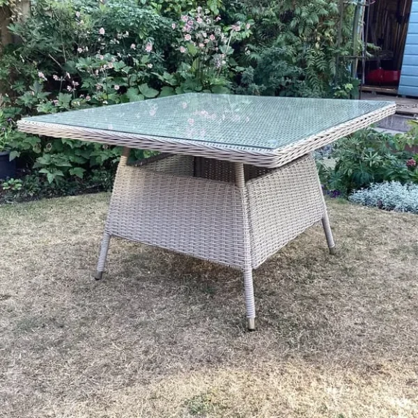 Rattan garden table
