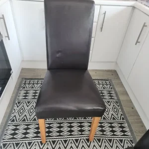 Two dining chairs (dark brown) - Image 3