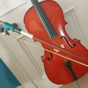 Half size student cello with bow and soft case - Image 5