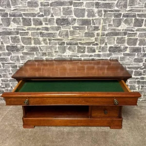 Vintage St Michael Solid Wood TV Cabinet with Drawers and Shelves - Image 4