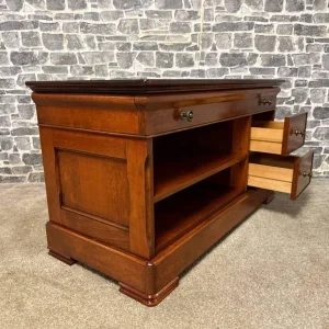 Vintage St Michael Solid Wood TV Cabinet with Drawers and Shelves - Image 8