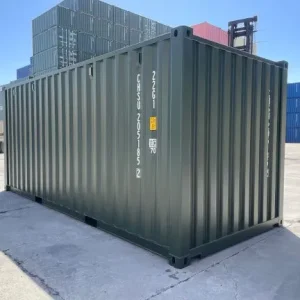 20ft One-Trip Shipping Container – Bottle Green RAL6007 - Image 4