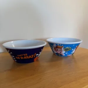 Kellogg's plastic breakfast bowls