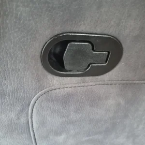 3-seater settee with buck leather seats - Image 3