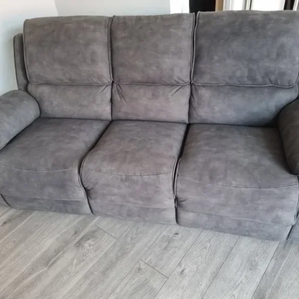 3-seater settee with buck leather seats