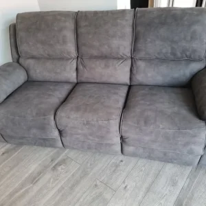 3-seater settee with buck leather seats