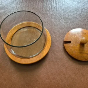 Vintage Swedish Teak Condiment Tray with Lid - Image 5