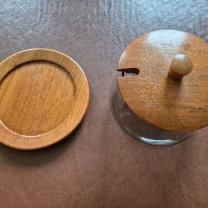 Vintage Swedish Teak Condiment Tray with Lid - Image 6