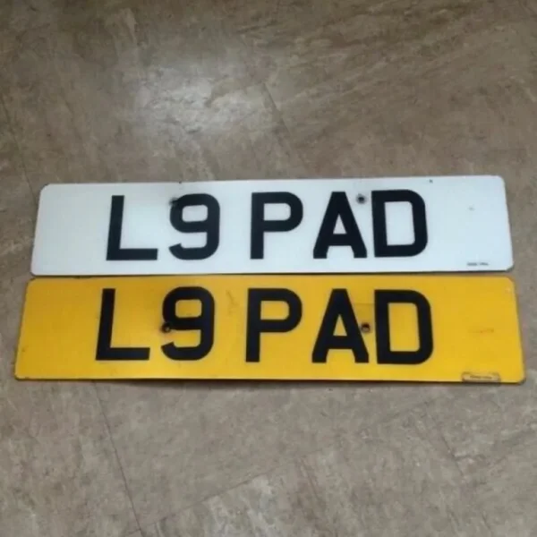 L9 PAD private number plate