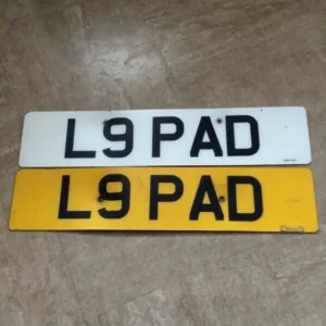 L9 PAD private number plate