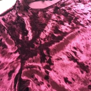 Burgundy Top in Velvet - Image 3