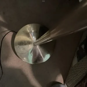 Stainless steel floor lamp with twin lights and dimmer - Image 5