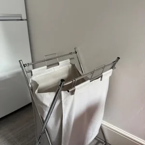 John lewis foldable laundry basket in grey - Image 2