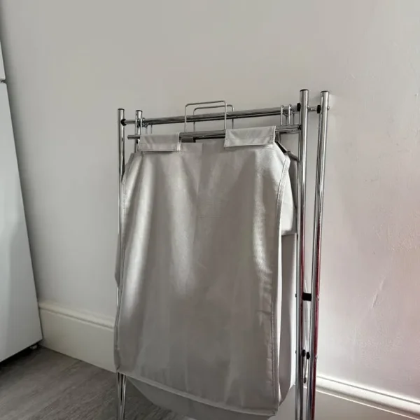 John lewis foldable laundry basket in grey