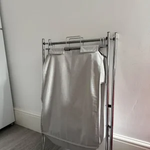 John lewis foldable laundry basket in grey