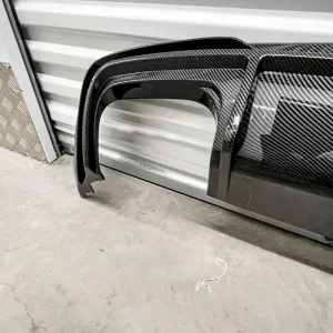 Audi A4 S4 B9.5 2020-2025 Gloss Carbon Rear Diffuser With Light - Image 7