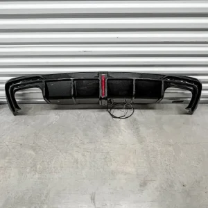 Audi A4 S4 B9.5 2020-2025 Gloss Carbon Rear Diffuser With Light