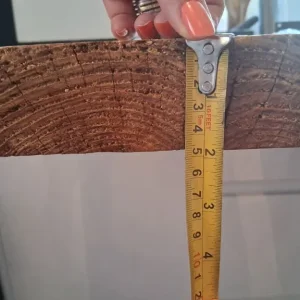 Handmade oak dining table with live-edge benches - Image 3