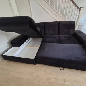 L shape sofa bed with storage - Image 7