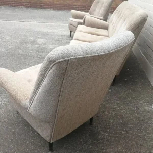 3 Seater Sofa and Two Matching Armchairs - Mid Century - Retro - Image 6
