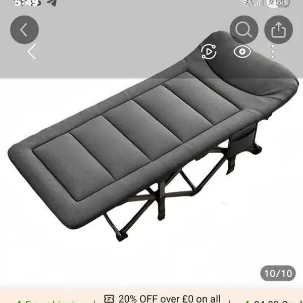 Camping extra wide bed x2