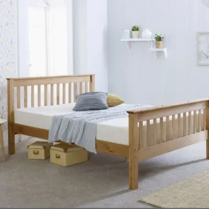 Solidwood oak double bed, 4ft 6in, in original box