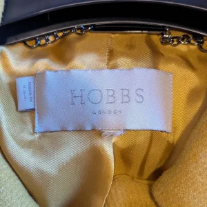 Hobbs yellow wool blend coat size 16 - Image 2