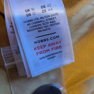 Hobbs yellow wool blend coat size 16 - Image 4