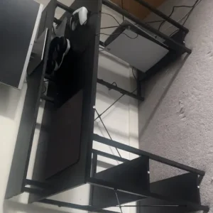 Black computer desk - Image 2