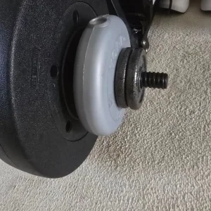 Curl bar and weight plates - Image 3