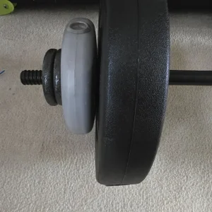 Curl bar and weight plates - Image 5