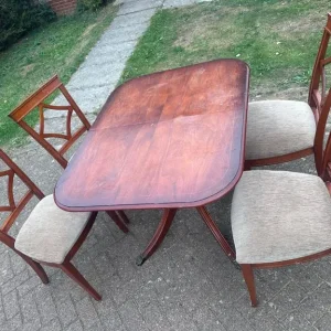 Dining table with 4 chairs - Image 2