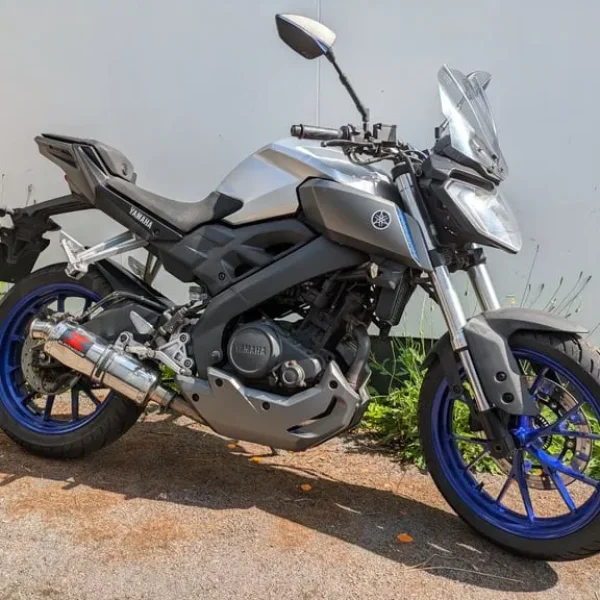Yamaha MT-125 ABS 2015 Silver with Blue Alloys