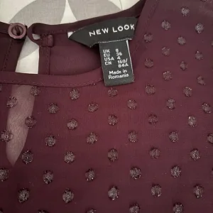 Women's maroon and purple top - Image 2