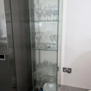 4 Shelf 1 Door Display Cabinet