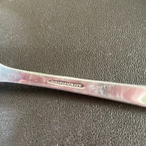Oneida silver plated dessert spoons - Image 3