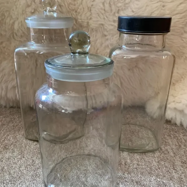 Glass sweet jars
