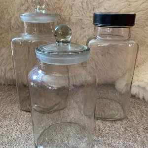 Glass sweet jars