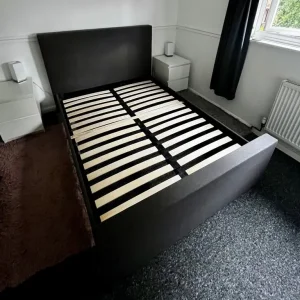 Grey Double Bed Frame - Image 4