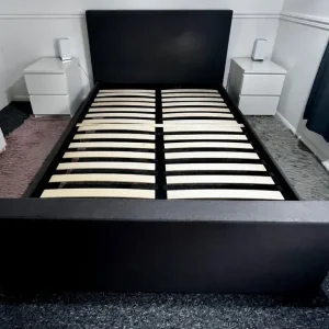 Grey Double Bed Frame - Image 5