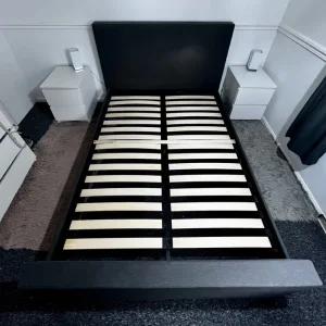 Grey Double Bed Frame - Image 6