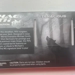 Michael Smith Tenacious 90% Tungsten Steel Darts - Image 2