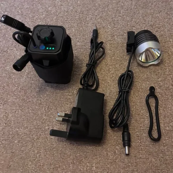 MTB Front Light 8000LM with Battery and Charger