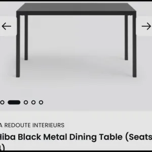 black dining table 4 seater la redoute hiba - Image 3