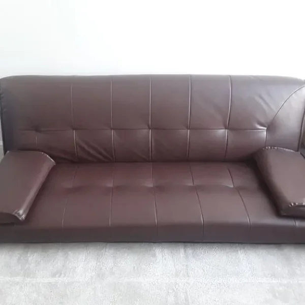 Brown Leather Sofa Bed