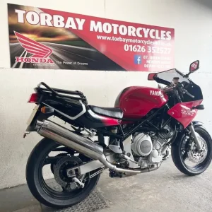 1997 Yamaha TRX850 Classic Twin in Red and Black - Image 3