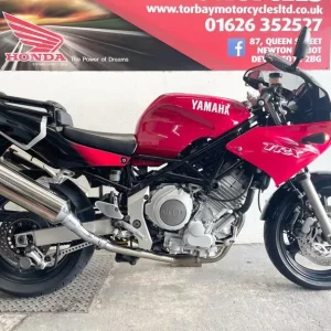 1997 Yamaha TRX850 Classic Twin in Red and Black - Image 7