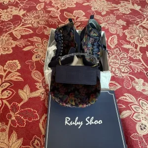 Women’s size 3 ruby shoo boots and handbag - Image 7